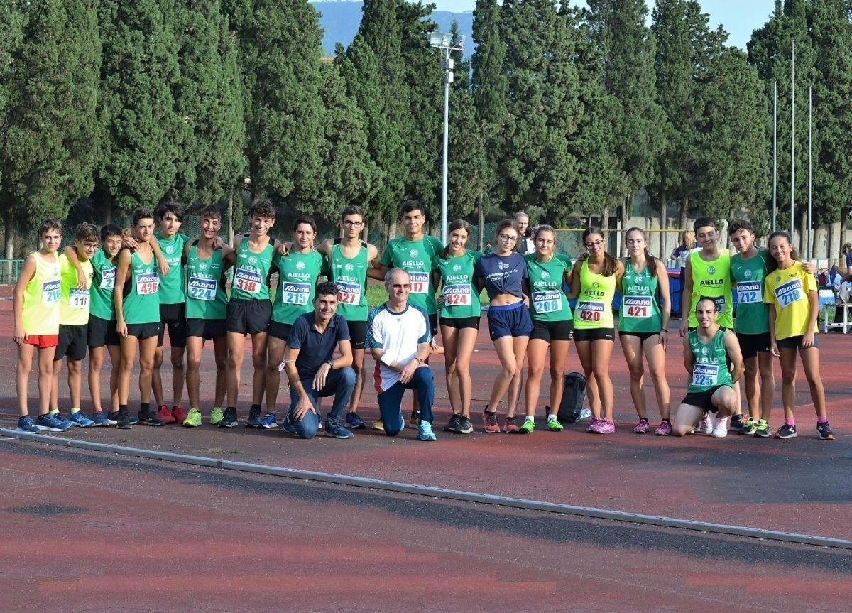 Atleti e Tecnici sulla pista di Reggio Calabria